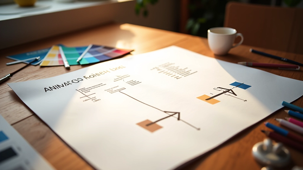 Composição visual mostrando diferentes técnicas de storytelling através de elementos gráficos em movimento